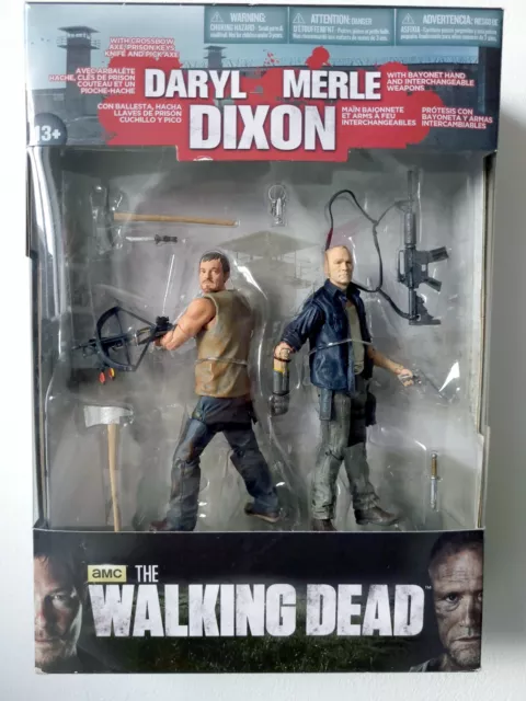 Mac Farlane 2 pack figurines Walking Dead series série 4 Daryl Merle Dixon frère