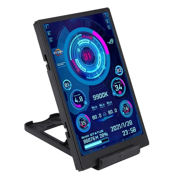 3.5 Inch IPS TYPE-C Secondary Screen Computer CPU GPU RAM HDD MonitorUSB Display