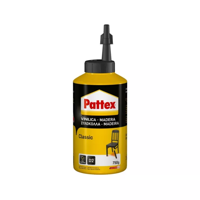 Pegamento Vinilo Pattex 750 Gr Pegatina Acetovinilico Ideal para Reparar Madera