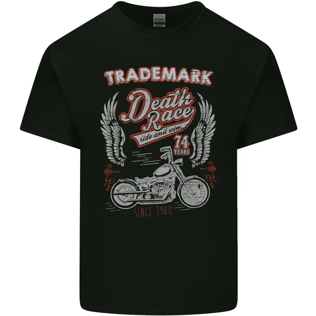 T-Shirt Moto De Course - Design Sportif Pour Motards - Coton Confortable
