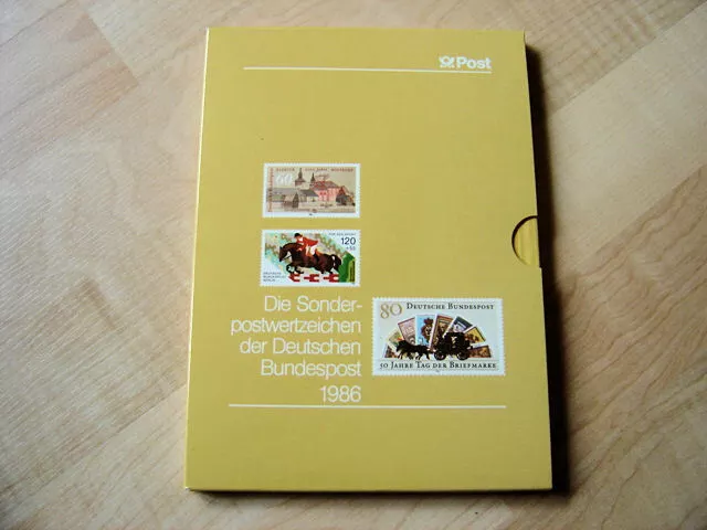 BRD Bund Jahrbuch 1986, komplett mit allen Marken + SD  (Jahreszusammenstellung)