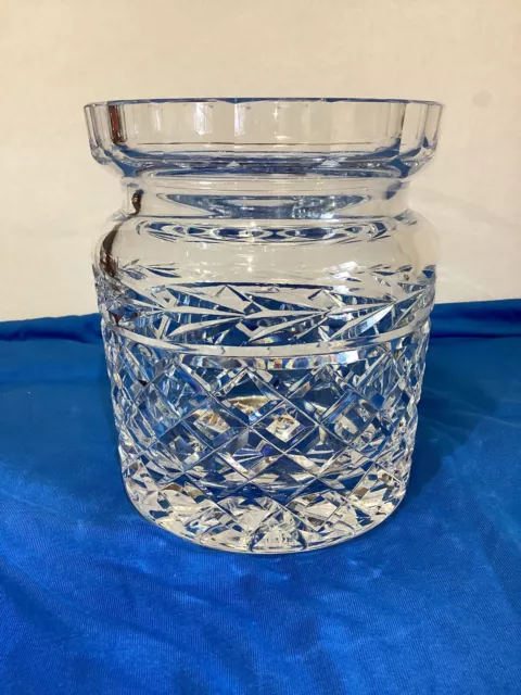 Waterford Crystal Glass Container Diamond Design 6”