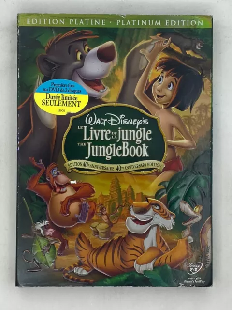 The jungle book - (2 discs) DVD bilingual with slipcover - Animation Disney