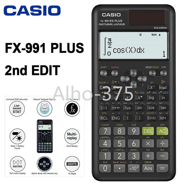 CASIO FX-991ES Plus 2nd Edit Functional Scientific 10+2Digit Calculator Student