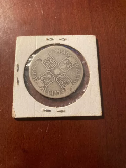 1707 Great Britain 92.5% Silver Half Crown Queen Anne