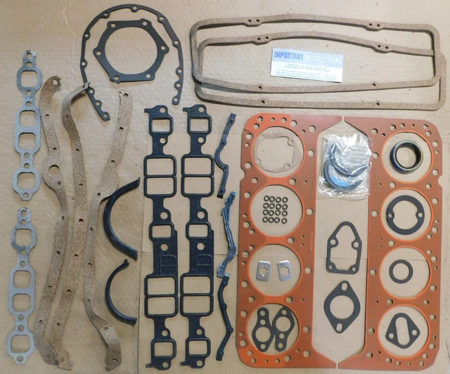 McCord/Detroit 95-3045 Gasket Full Set For 1975-80 SBC Chevy 262 267 305 CID V8
