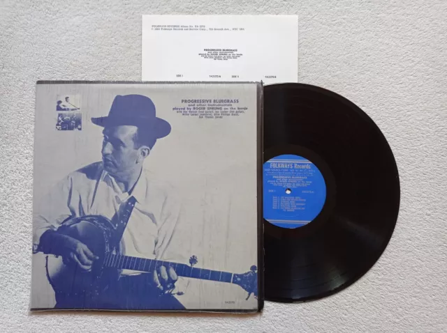 LP 33T ROGER SPRUNG "Progressive bluegrass" FOLKWAYS FA 2370 USA 1963 )