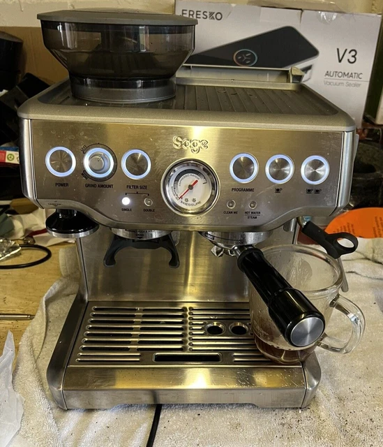 SAGE BARISTA EXPRESS Bean to Cup Coffee Machine Stainless BES875 BSS