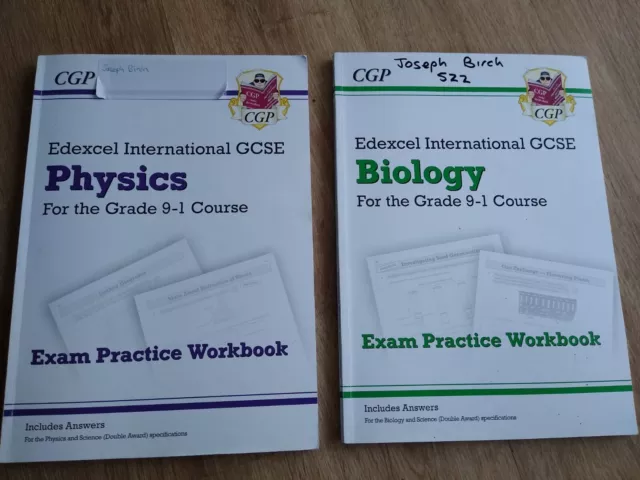 Edexcel GCSE Physics and Biology Exam Practice Books