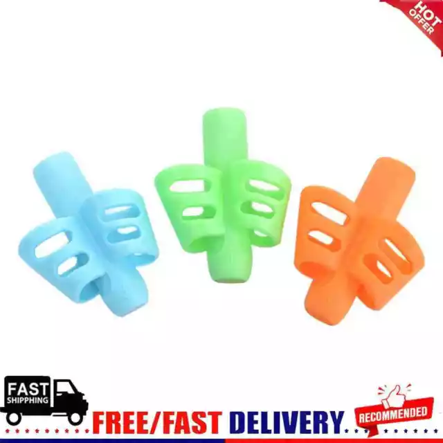 3pcs Kids Writing Pencil Holder Learning Pen Aid Grip Posture Correction