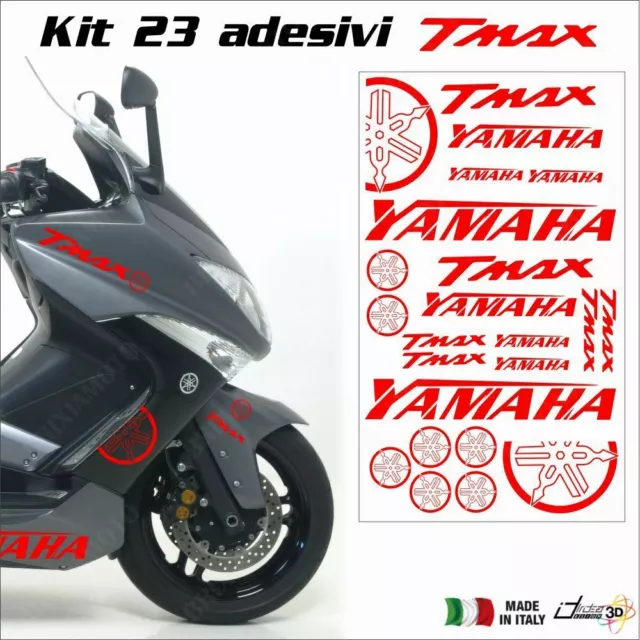 Feuille Adhésifs Carénage Rouge Fits For Yamaha Tmax 500 01-11 T-Max 530 12-18