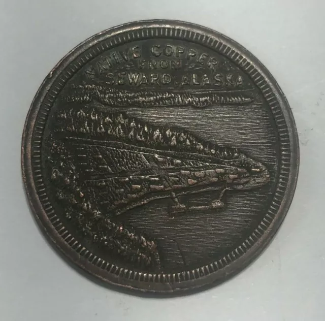 Native Copper From Seward, Alaska Trade Token Coin 12 1/2 Cents #2