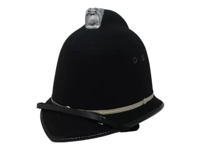 Ex Police Custodian Coxcomb Helmet Black Chrome Obsolete Collector Duty Grade 1