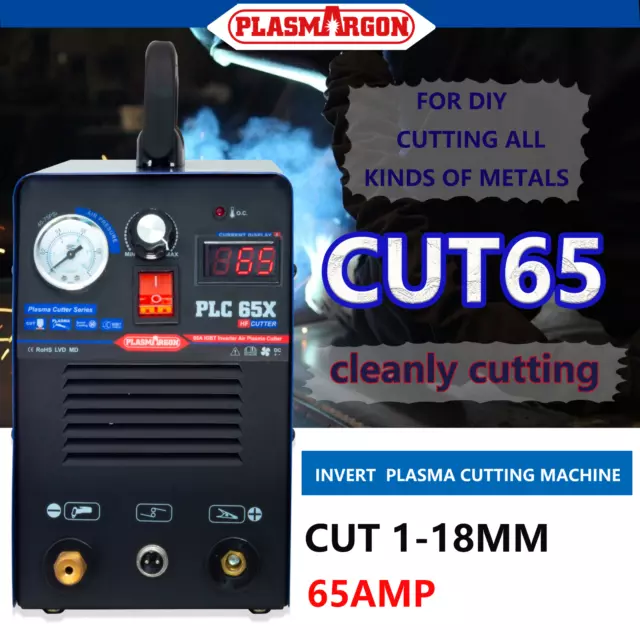 65Amp IGBT Air Plasma Cutter AG60 TORCH Portable Digital Cutting 18mm CUT65 NEW