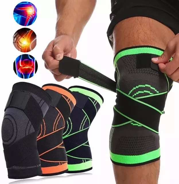 3D Knee Guard Weaving Pressurization Knee Brace Protector Knee Pads Fitness Gear