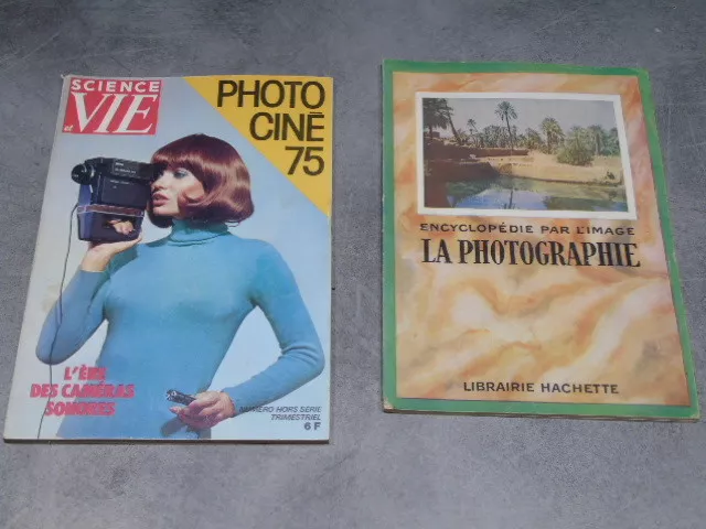 lot de 2 livres sur la photographie Hachette Photo ciné 75 hors série