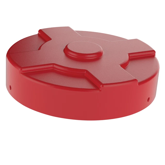 55 Gal Drum Cover Red Diameter 24.75 in Material Polyethylene Drum Size 55