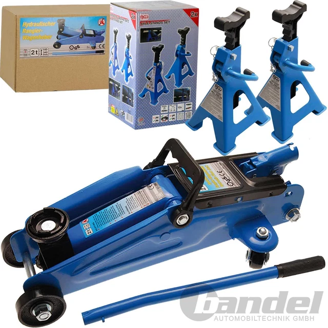 ELEVADOR COCHE RANGA ELEVADOR HIDRÁULICO 2t BGS BASTIDOR SOPORTES 2 piezas