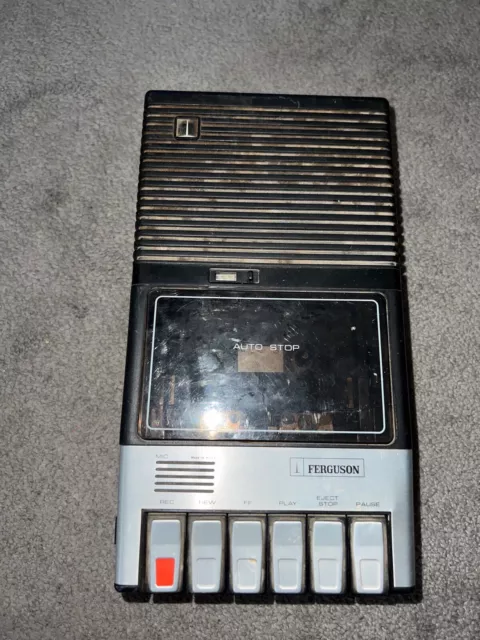 Vintage Ferguson Cassette Recorder Model 3T07 Circa 1980 UNTESTED