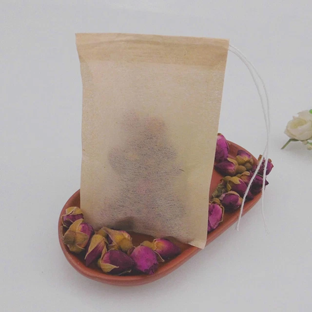 300 pz sacchetto per infusore sacchetto per tè sacchetti filtro foglie rotonde sciolte naturali