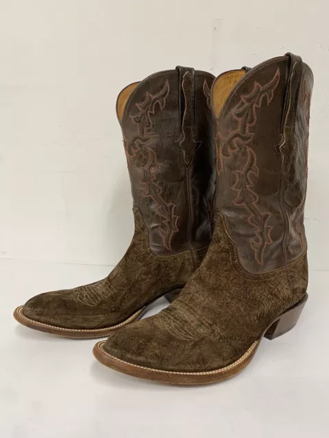 LUCCHESE SUEDED CHOCOLATE Hippo Boots 11E (WIDE WIDTH) $1,150.00 - PicClick