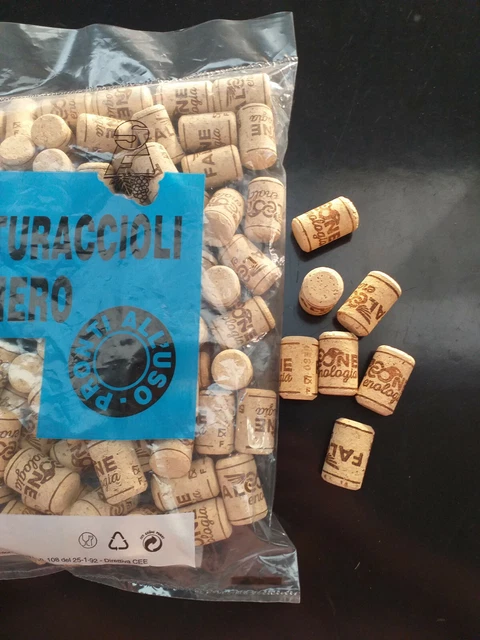 30 Tappi Di Sughero Naturali Conici - Per Bottiglie Di Vino, Fai Da Te, Riutilizzabili - Foto 6