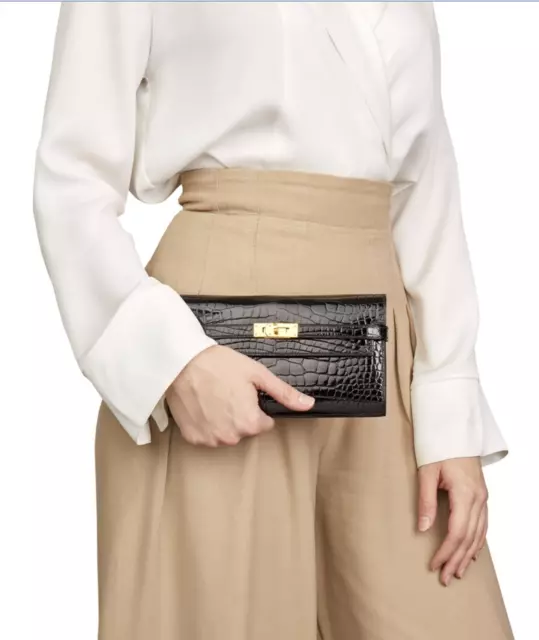 Hermès Kelly Mini Pochette Vert Vertigo Swift Gold Hardware