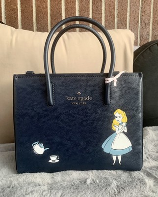Kate Spade  New York Designer Disney X Alice Shopper Purse Tote Handbag NWT