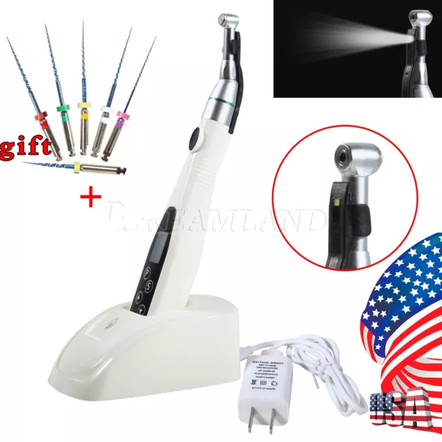 Dental Cordless Endodontic Endo Motor 16:1 Root Canal Treatment w Contra Angle X
