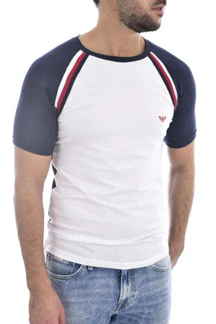 T-shirt blanc manches courtes Emporio Armani