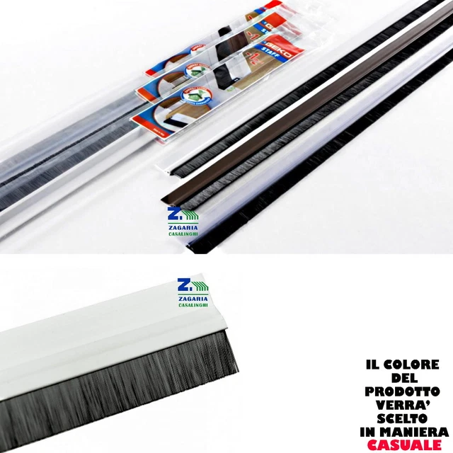 Paraspifferi Sottoporta In PVC | Con Spazzola | 100x4 Cm Bianco | Adesivo E Facile Da Installare - Foto 9