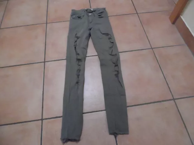 fantastici pantaloni vintage da ragazza taglia 32 di Tally Weill in cachi tonalità insolita