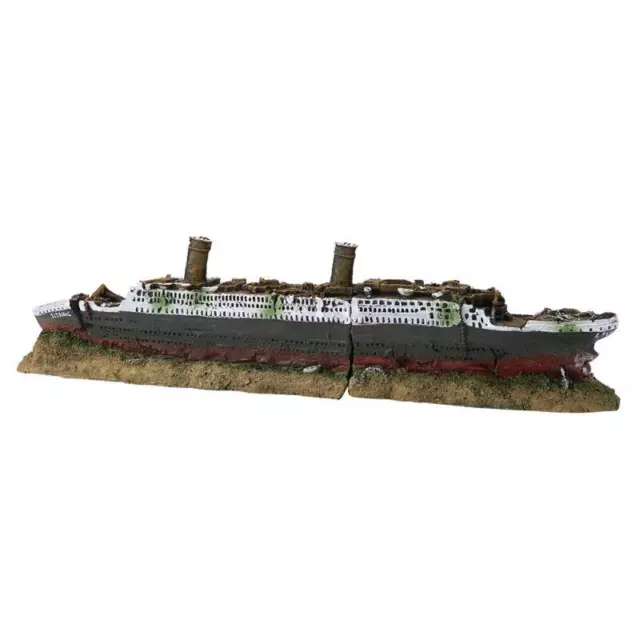 Titanic Shipwreck Aquarium Ornament Ocean Decor Underwater Decorative Boat