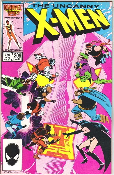 The Uncanny X-Men Comic Book #208 Marvel Comics 1986 VERY FINE/NEAR MINT UNREAD