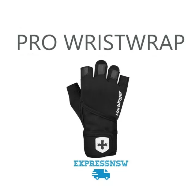 Harbinger Mens Pro Wristwrap Wrist Wrap Gloves - Genuine & With tags Medium (M) Harbinger Mens Pro Wristwrap Wrist Wrap Gloves - Genuine & With tags Medium (M)