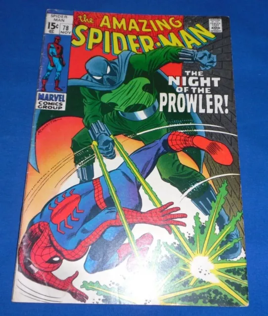 AMAZING SPIDERMAN 78# NIGHT OF THE PROWLER - KEY ISSUE 1st Prowler - NICE COMIC 