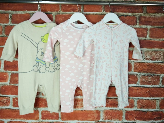 PACCHETTO BAMBINO BAMBINA ETÀ 3-6 MESI SPAZIO PAVIMENTO ecc ROMPER SET TUTA BAMBINOGROW 68CM