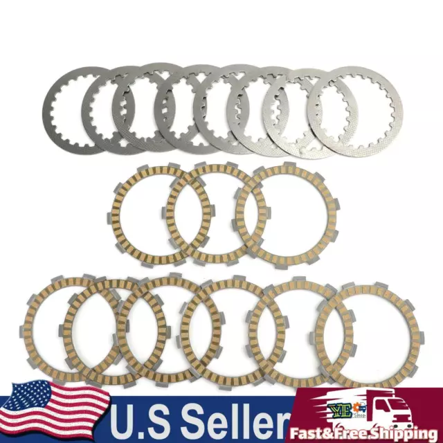 Clutch Kit Steel & Friction Plates for Yamaha FZR400RR FZR400RR-SP FZR500 FZR600