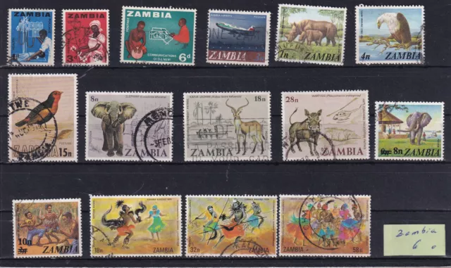 Sambia / Zambia - Sammlungsauflösung - Kleines Lot 6 o