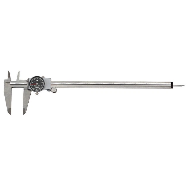 TESA BROWN & SHARPE 599-579-12-5-1 Dial Caliper,Range 12 In,Jaw 2.5 In