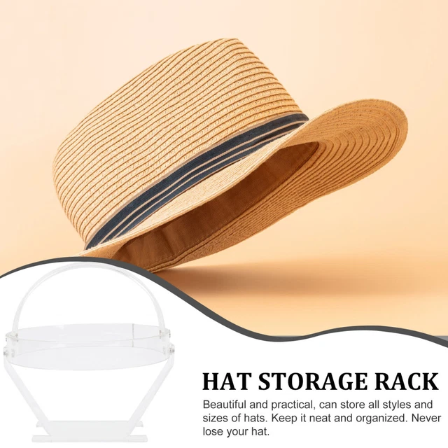Support à Chapeau Autoportant Beige - Présentoir Pour Chapeaux Et Perruques - Tête De Mannequin Main En Plastique/tissu - Dimensions 25x18x13 Cm
