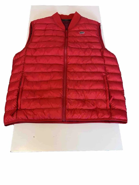 Doudoune sans manche lacoste rouge sales