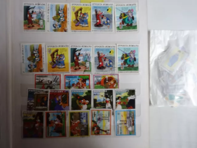 393-Timbre  Poste  Du Monde  Lot De  330 Timbres  Tous Themes Obliteres