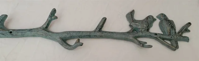Victorian Trading Birds of a Feather Coat Key or Robe Hooks Verdigris 44D