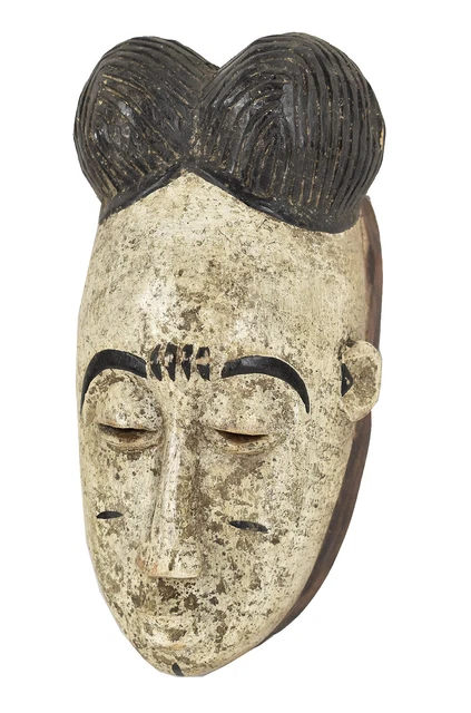 Baule Portrait Passport Mask Cote d'Ivoire African Art