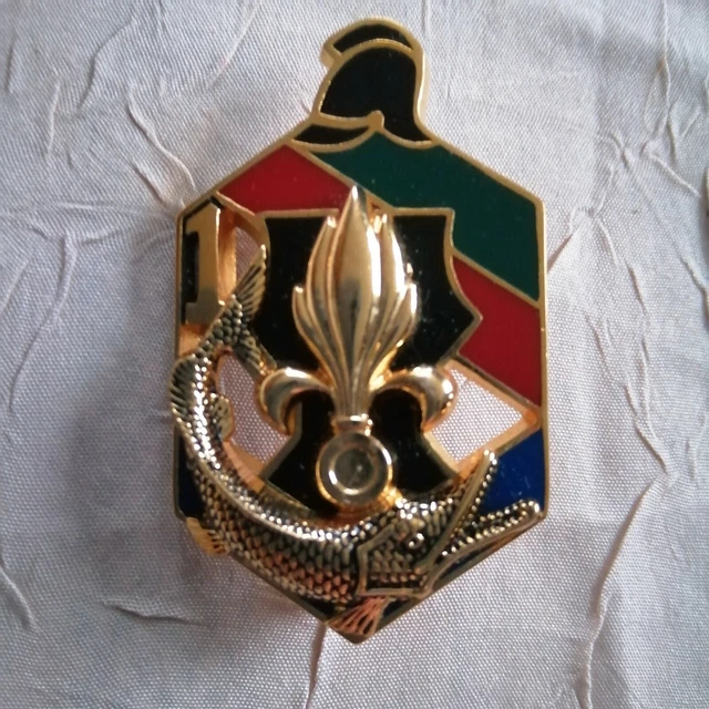INSIGNES LÉGION ÉTRANGÈRE 4° Compagnie bateaux blindés. Drago. Attache