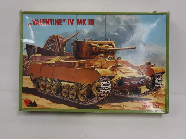 RPM VM VALENTINE IV MK III BRITISH TANK 1/35 Scale Plastic Model Kit SEALED BAGS