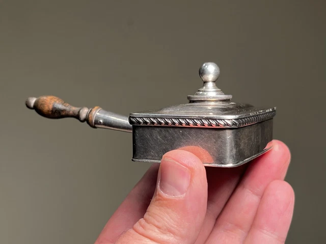 Asprey & Co , London. Sterling Silver Miniature Silent Butler. Circa 1930.