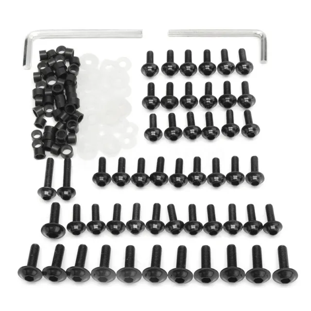 158x Fairing Bolts Kit Fastener Clips Screws For Motorcycle Sportbike 3 Colours