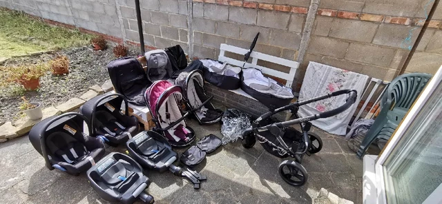 Icandy Orange Double/ Twin  Pushchair/ Pram/ Buggy Both seats Cots & Extras..